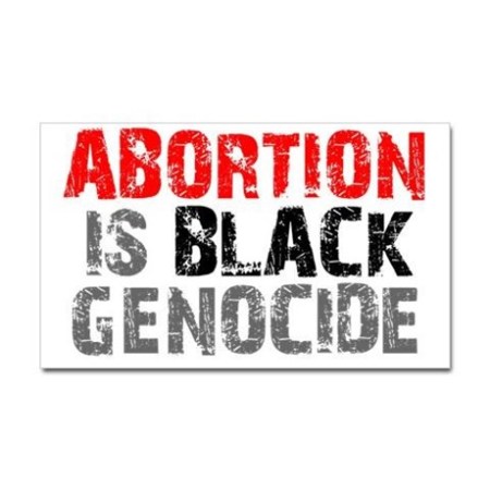 abortion_is_black_genocide_10_sticker_rectangle