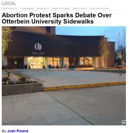 Created Equal abortion protests Otterbein