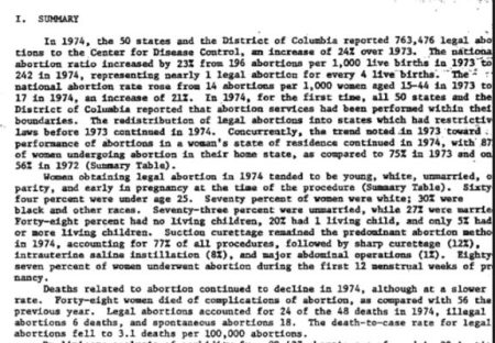 Image: CDC Abortion rate 1973 and 1974